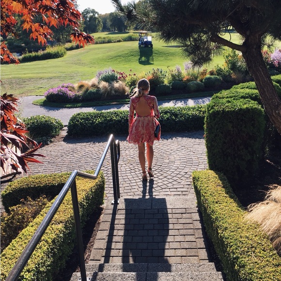 Alexis Red Lace Mini Dress - Picture 5 of 6